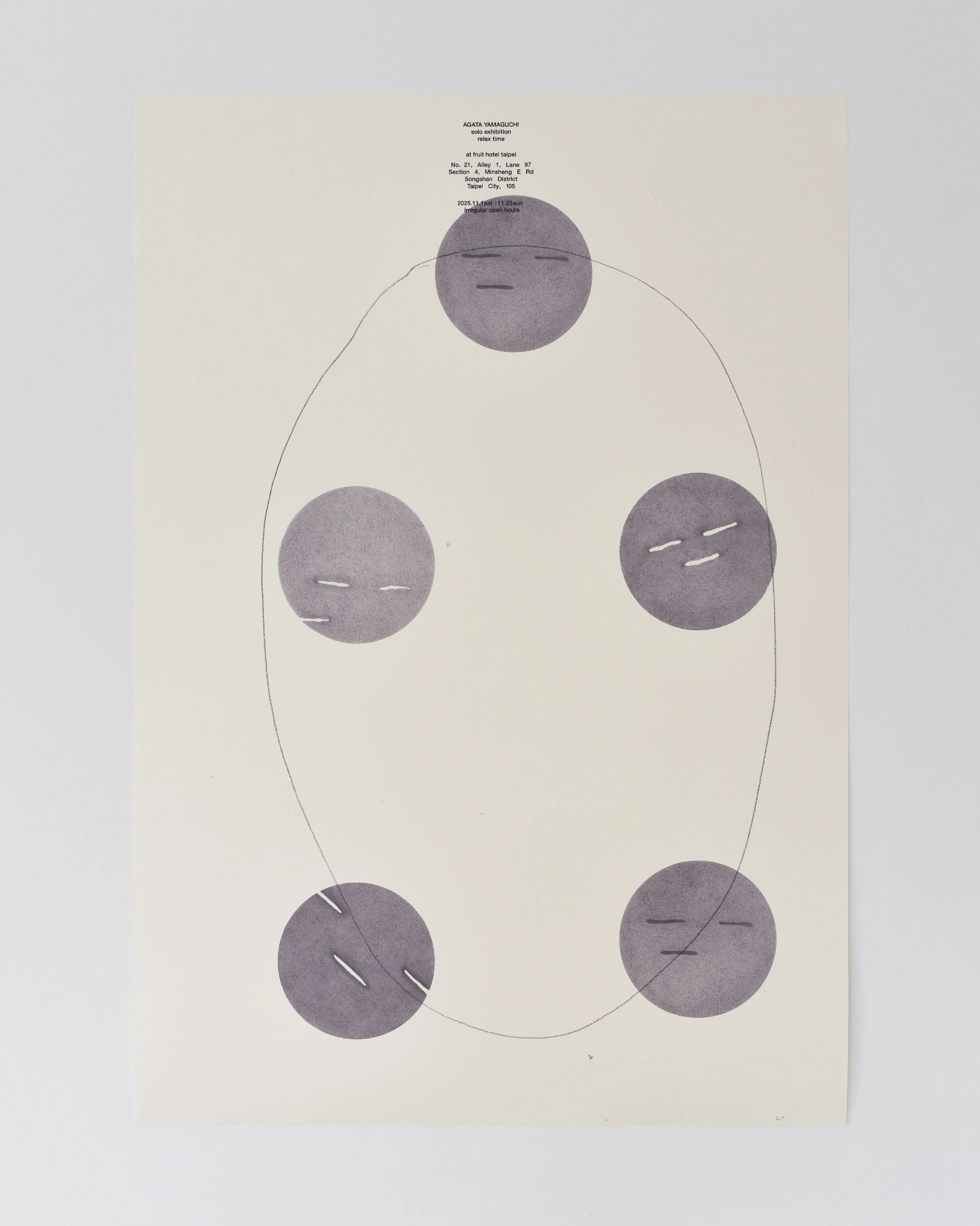 AGATA YAMAGUCHI solo exhibition relax time at fruit hotel taipei